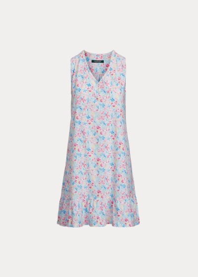 Ralph Lauren Floral Cotton Natkjole Dame Danmark (QWJGX3152)